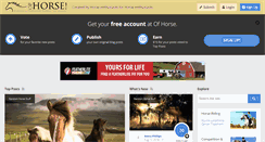 Desktop Screenshot of ofhorse.com